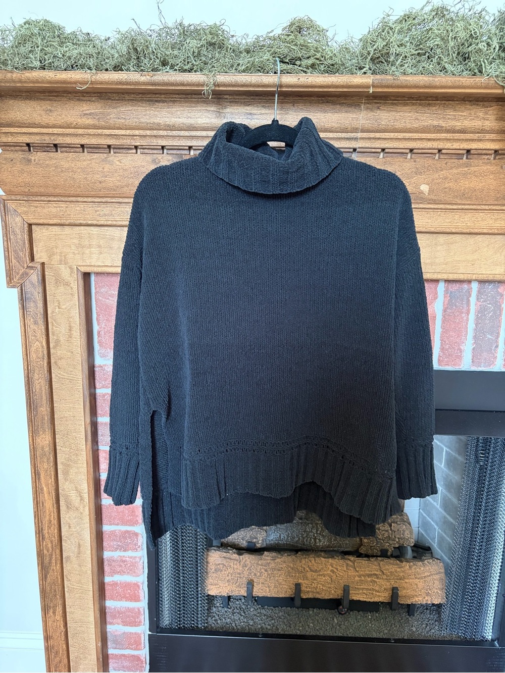 aerie Black Turtleneck Sweater